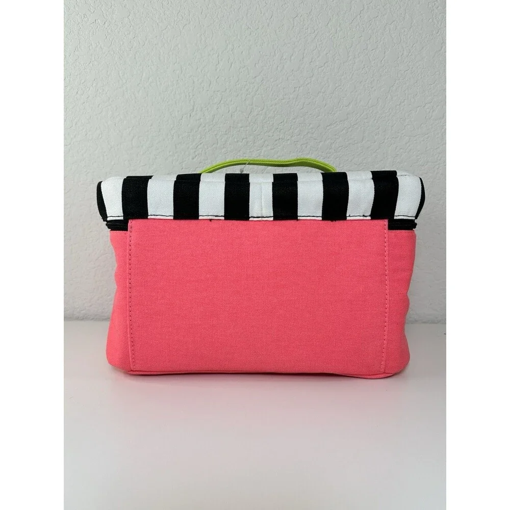 Victoria’s Secret Travel Case Pink Black Stripe Sexy Little Things NWT Gift